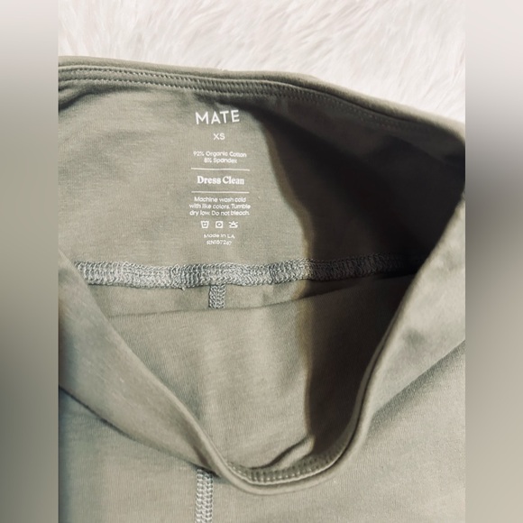 MATE The Label Organic Stretch Midi Leggings - Sage - Picture 10 of 13